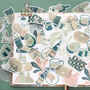 Daily Life Stickers 50pcs/pack Avocados Journal